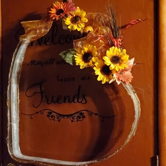 Ooak wine barrel heart Fall home decor - Picture 6 of 6